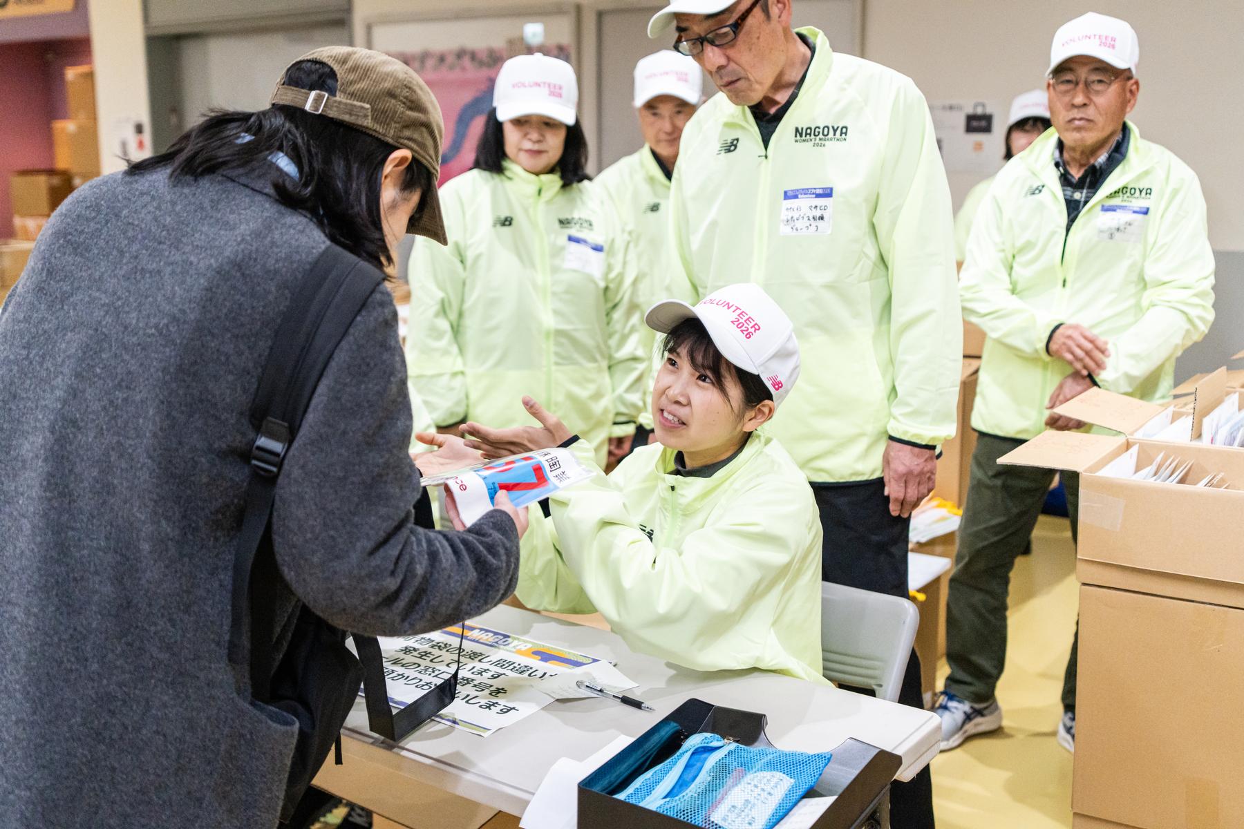 ランナー受付の活動風景